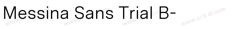 Messina Sans Trial B字体转换